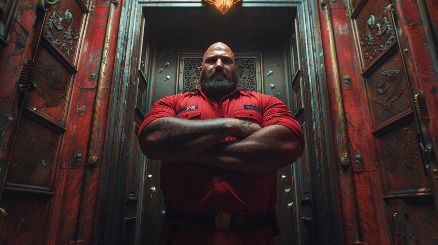 noviopus_12519_a_photo_of_a_huge_bouncer_blocking_the_whole_doo_8ede073a-b0fd-4148-9d36-6e6a64782fac.jpg